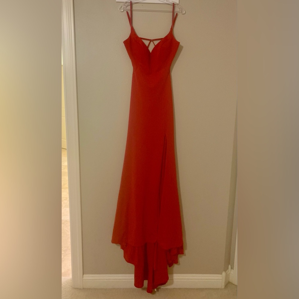 Stunning Red La Femme Formal/Prom gown. Size 8. NWT never worn. - Picture 3 of 7